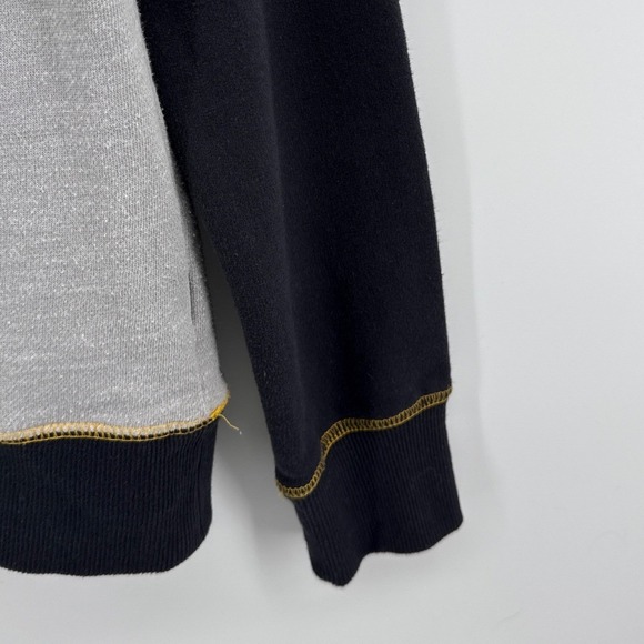 Majestic Pittsburgh Steelers Raglan Sweatshirt Grey Black Mens Medium - Picture 4 of 8